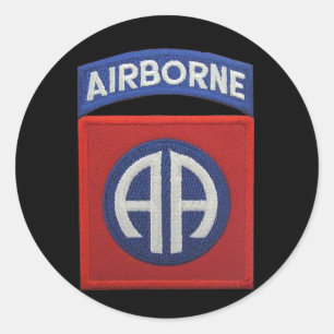 82nd ABN airborne Div Veterans Vets LRRP Classic Round Sticker