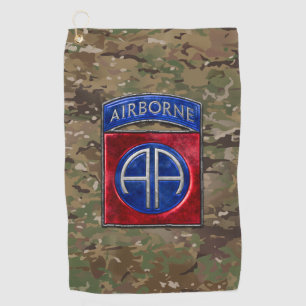82nd Airborne Camo Golf Towel
