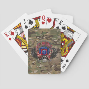82nd Airborne Camo Playing Cards
