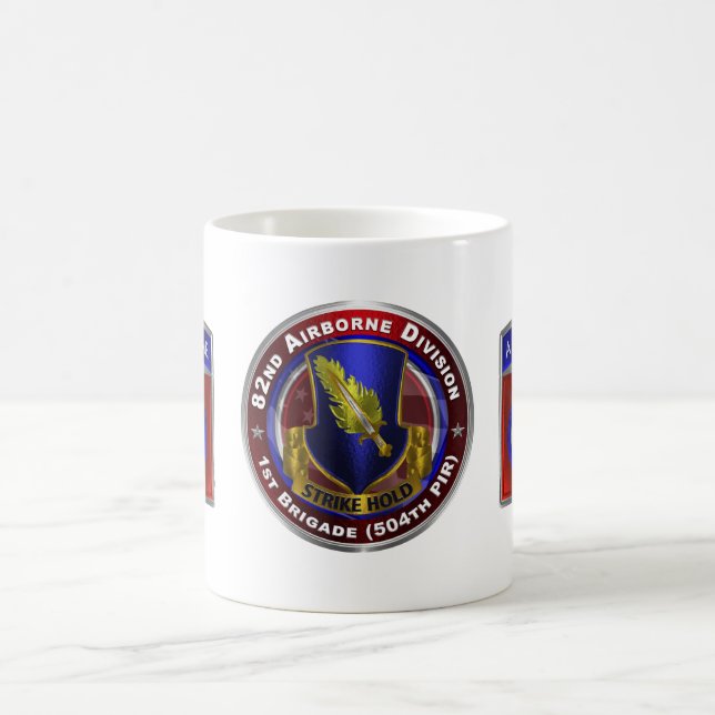 82nd Airborne Division 1st Brigade 504th PIR  Magic Mug (Center)