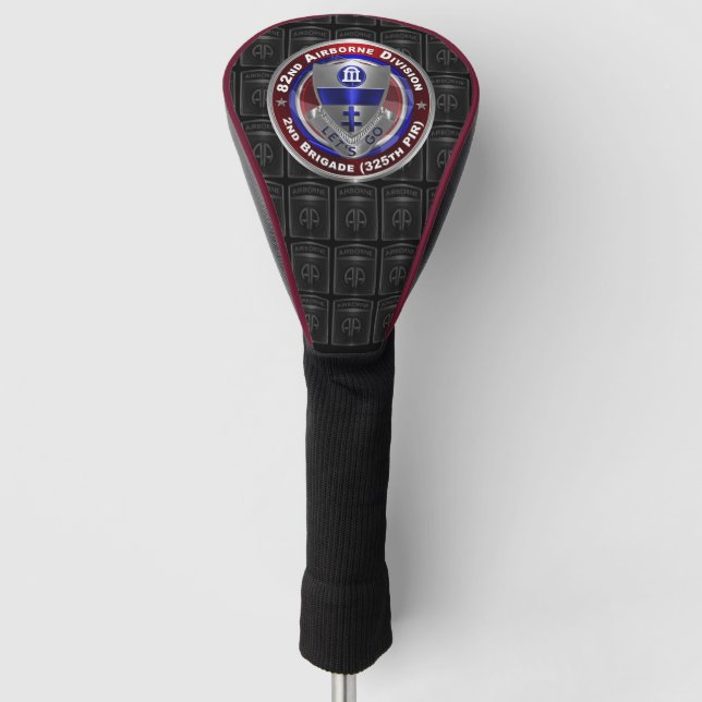 82nd Airborne Division 2nd Brigade 325th PIR Golf Head Cover (Front)