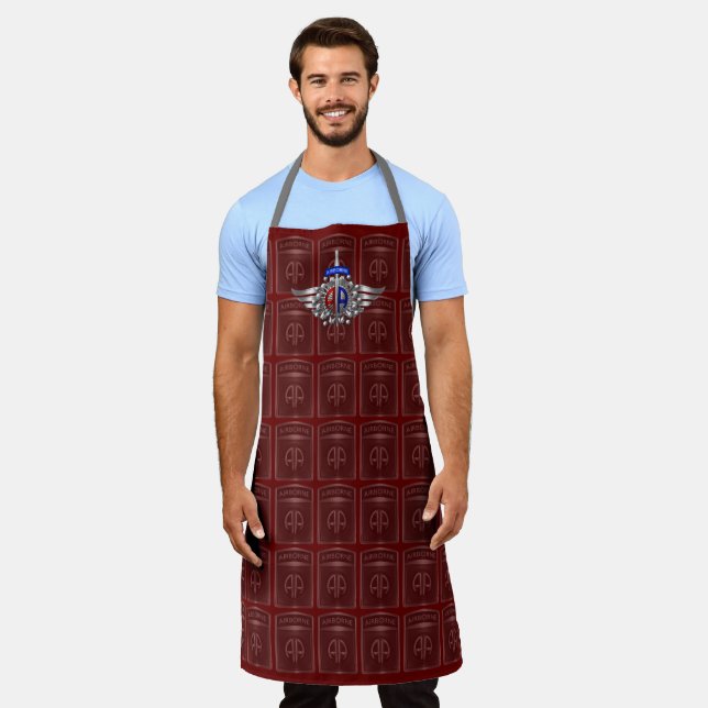 82nd Airborne Division “AA Silver Wings” Apron (Worn)