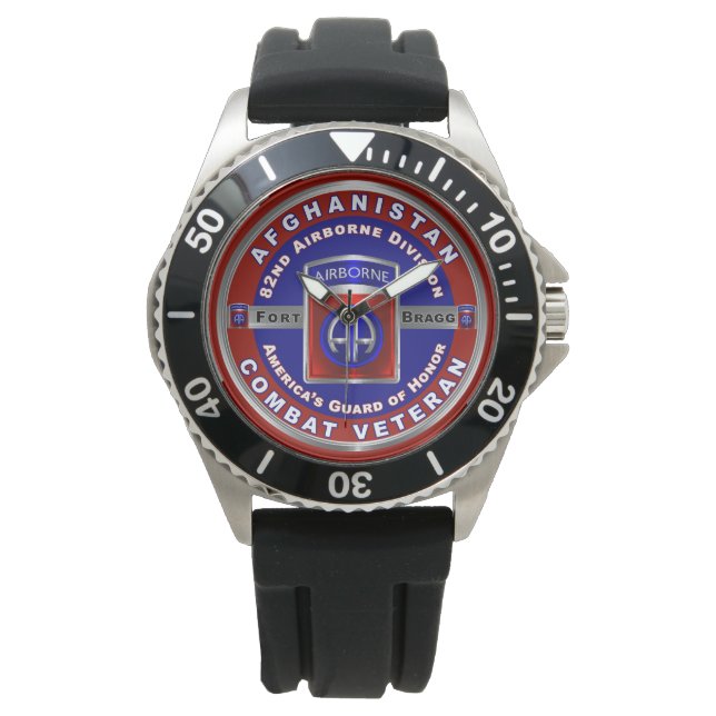 82nd Airborne Division Afghanistan Veteran  Watch (Front)