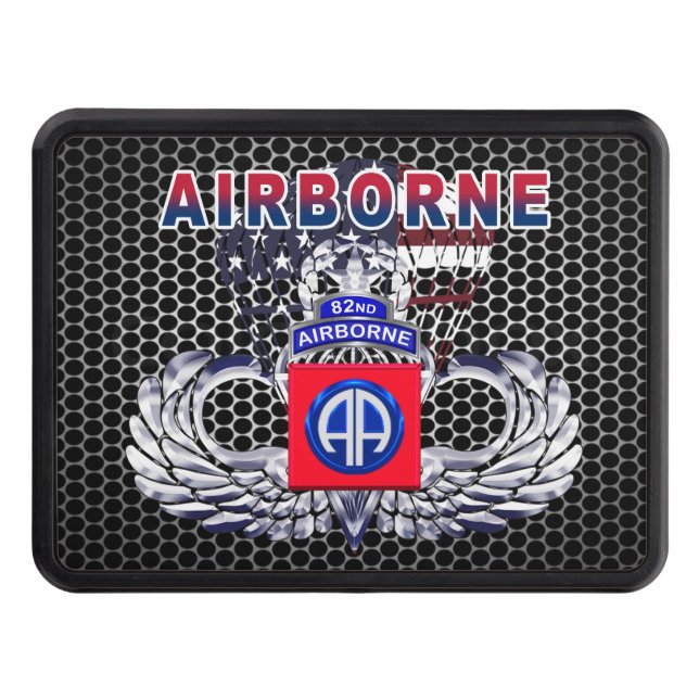 82nd Airborne Division “Airborne” Hitch Cover (Front)