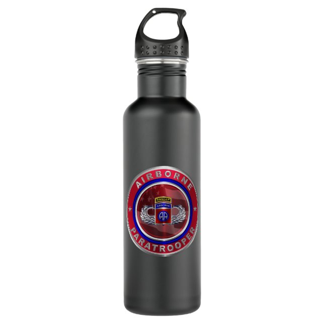 82nd Airborne Division “AIRBORNE RANGER” 710 Ml Water Bottle (Front)