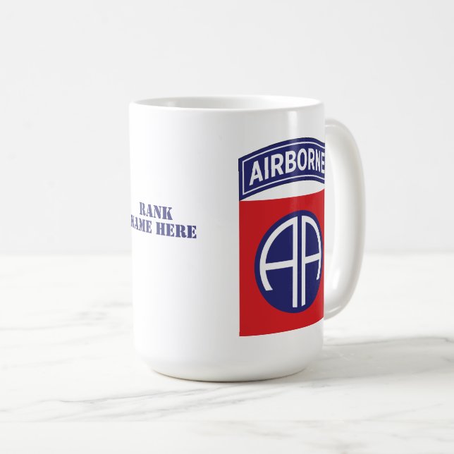 82nd Airborne Division All American Customizable Coffee Mug (Front Right)