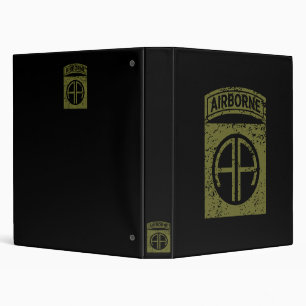 82nd Airborne Division "All American" Distressed Binder