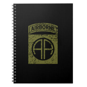 82nd Airborne Division "All American" Distressed Notebook