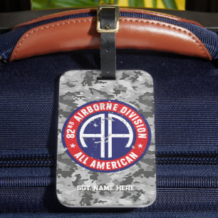 82nd Airborne Division All American Personalizable Luggage Tag