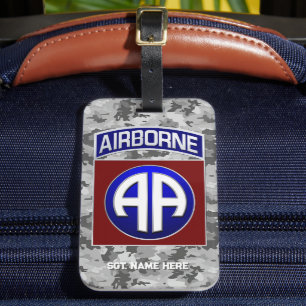 82nd Airborne Division All American Personalizable Luggage Tag