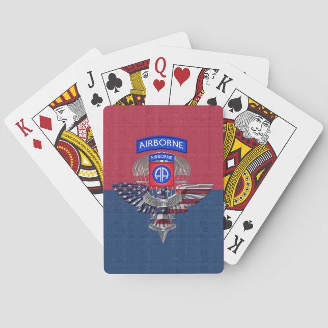 82nd Airborne Division “All American” Playing Cards (Back)