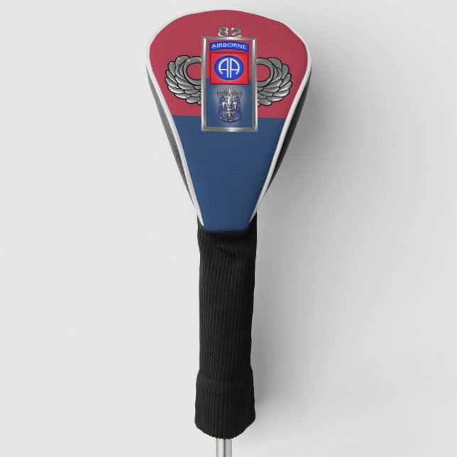 82nd Airborne Division “All The Way”  Golf Head Cover (Front)