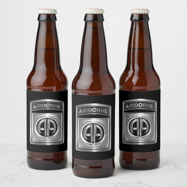 82nd Airborne Division America's Guard of Honour Beer Bottle Label (Bottles)