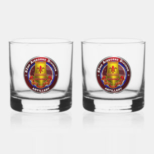 82nd Airborne Division Artillery Brigade Whiskey Glass