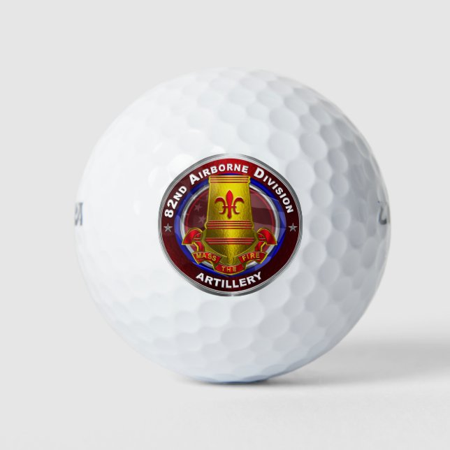 82nd Airborne Division Artillery  Golf Balls (Front)