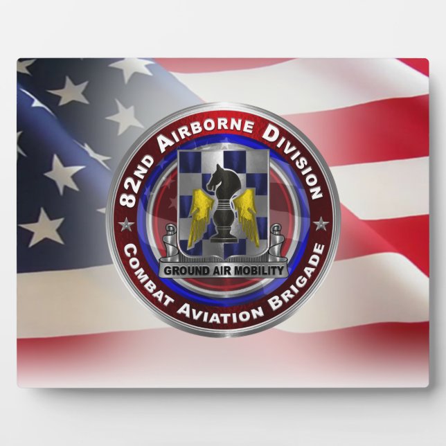 82nd Airborne Division Aviation Brigade  Plaque (Front)