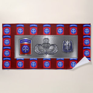 82nd Airborne Division  Beach Towel