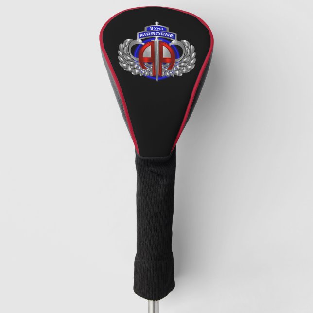 82nd Airborne Division Dagger Design Golf Head Cover (Front)