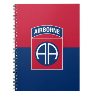 82nd Airborne Division Flag Military Veteran Notebook