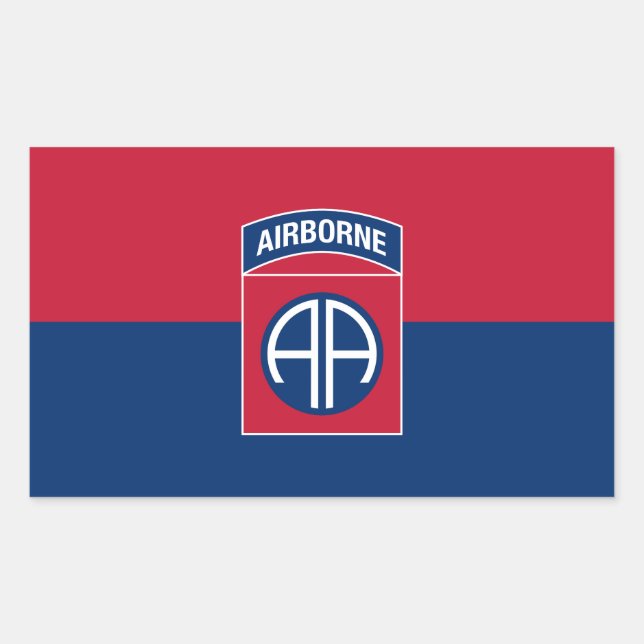 82nd Airborne Division Flag Military Veteran Sticker (Front)
