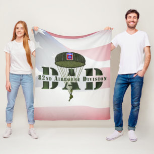 82nd Airborne Division  Fleece Blanket