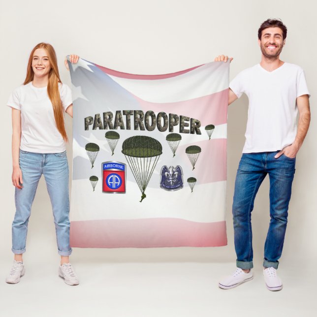 82nd Airborne Division  Fleece Blanket (In Situ)