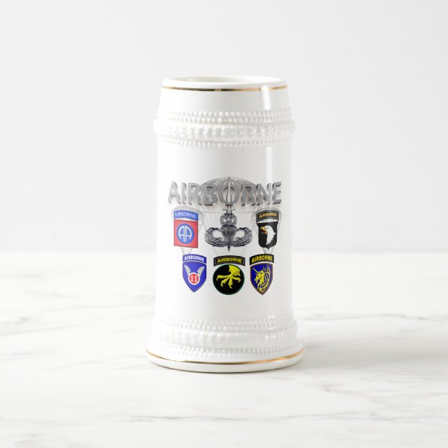 82nd Airborne Division - Fort Bragg Beer Stein (Center)