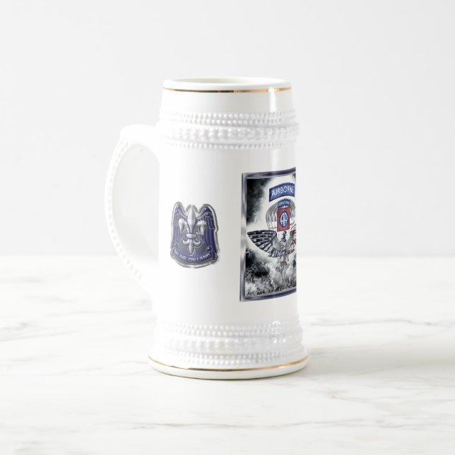 82nd Airborne Division - Fort Bragg Beer Stein (Front Left)