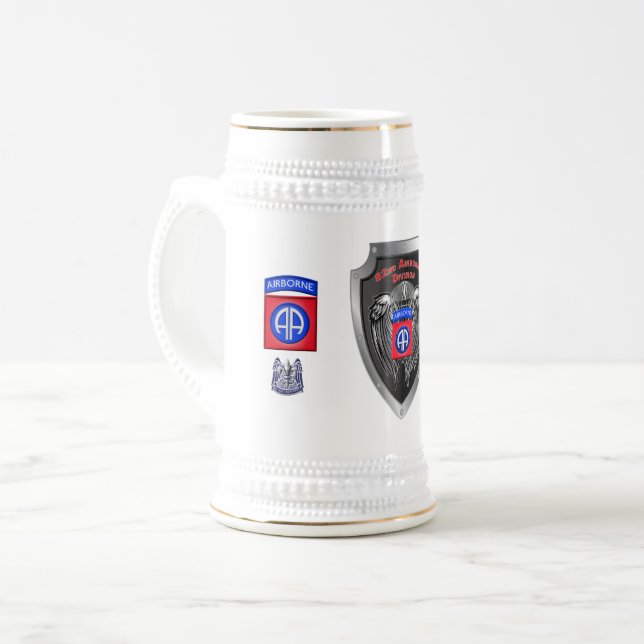 82nd Airborne Division - Fort Bragg Beer Stein (Front Left)