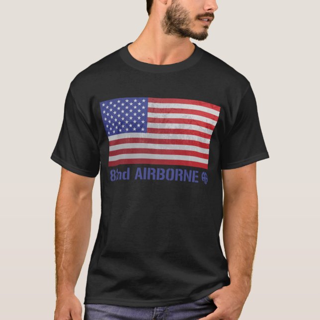 82nd Airborne Division Fort Bragg Paratroopers T-Shirt (Front)