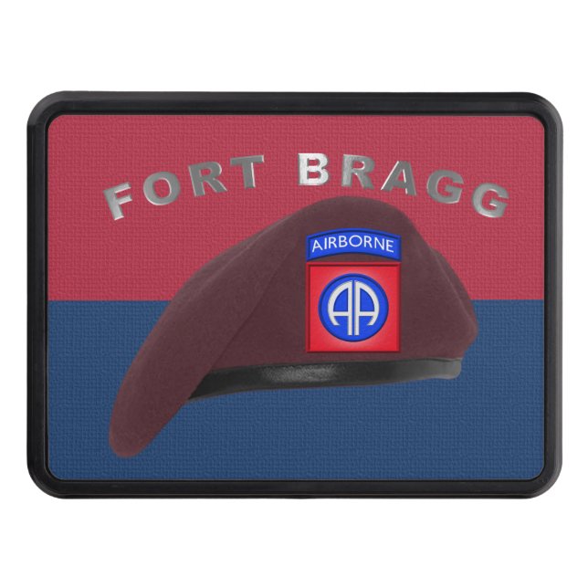 82nd Airborne Division Fort Bragg Trailer Hitch Cover (Front)