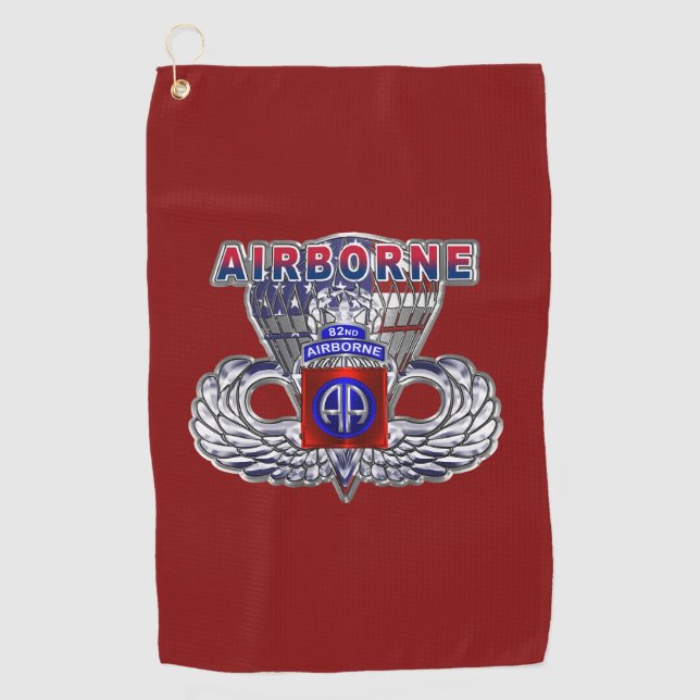 82nd Airborne Division  Golf Towel (Front)