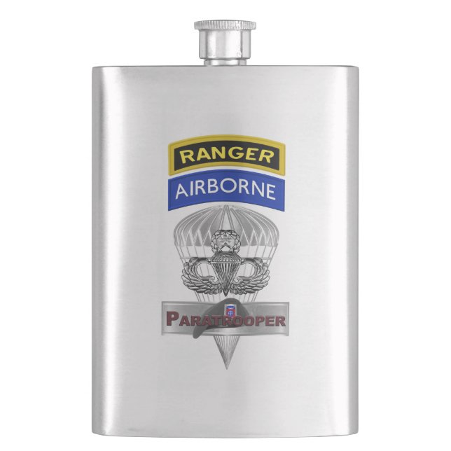 82nd Airborne Division  Hip Flask (Front)