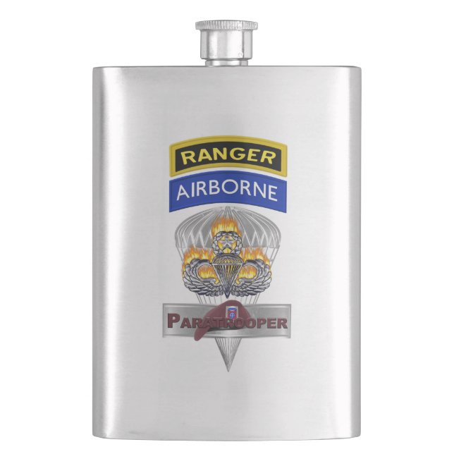 82nd Airborne Division  Hip Flask (Front)