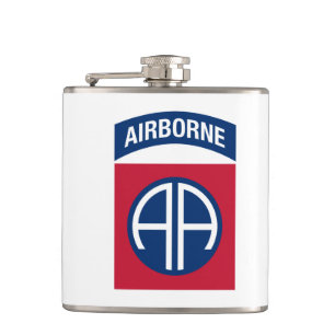 82nd Airborne Division Insignia Military Veteran Hip Flask