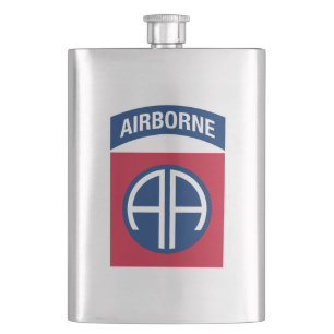 82nd Airborne Division Insignia Military Veteran Hip Flask