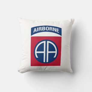 82nd Airborne Division Insignia Military Veteran Throw Pillow