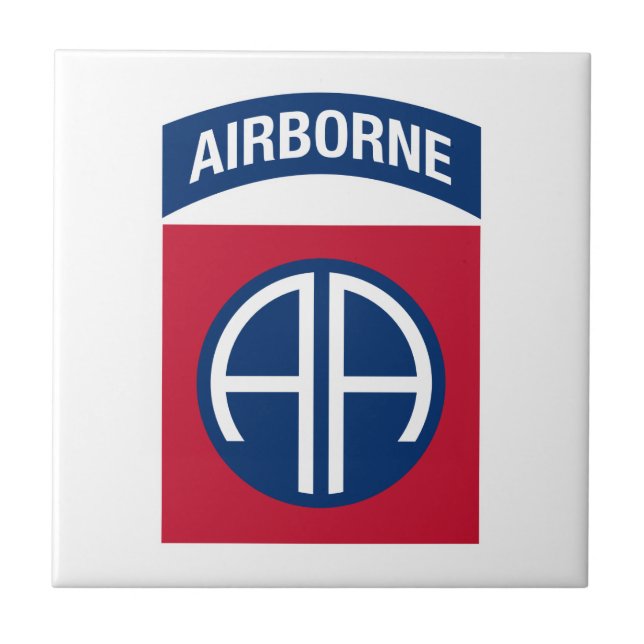 82nd Airborne Division Insignia Military Veteran Tile (Front)