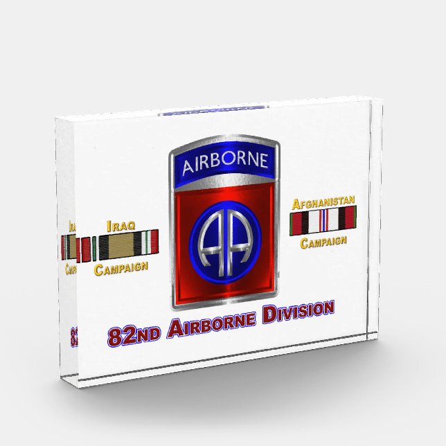 82nd Airborne Division Iraq Afghanistan Veteran Photo Block (Left)