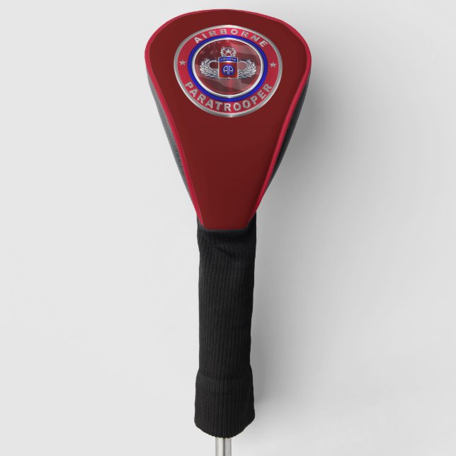 82nd Airborne Division “Jump Master” Golf Head Cover (Front)
