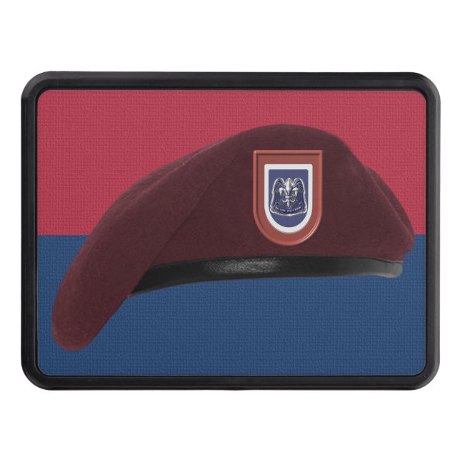 82nd Airborne Division “Legendary Beret” Trailer Hitch Cover (Front)