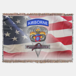 82nd Airborne Division - Lower Price Throw Blanket