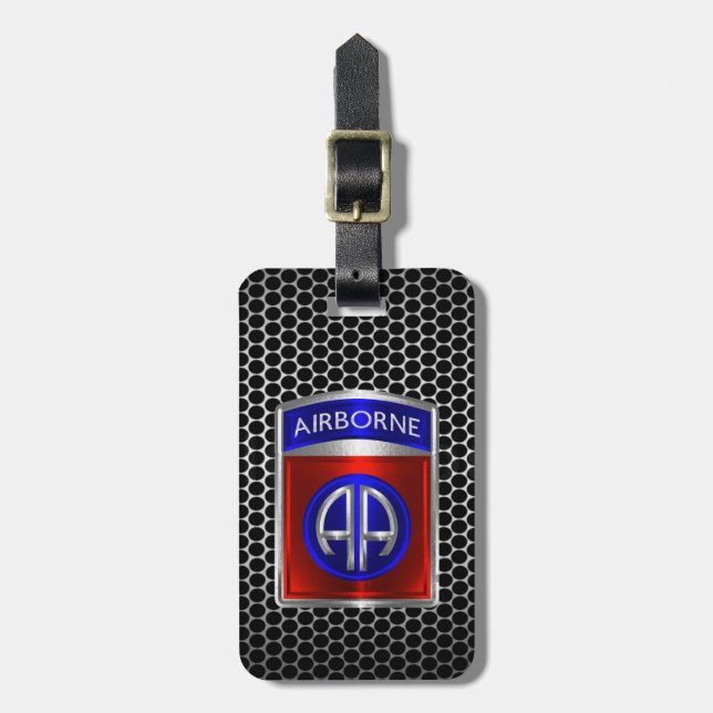 82nd Airborne Division Luggage Tag (Front Vertical)