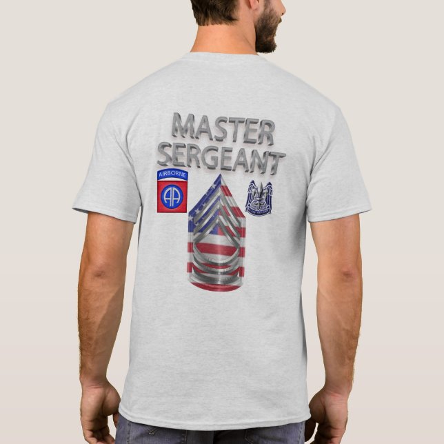 82nd Airborne Division Master Sergeant T-Shirt (Back)