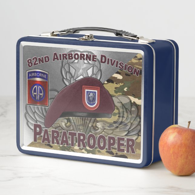 82nd Airborne Division  Metal Lunch Box (In Situ)