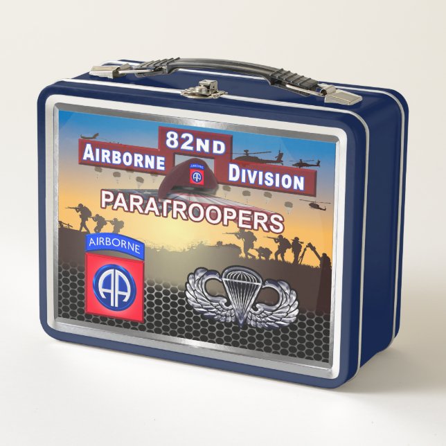 82nd Airborne Division  Metal Lunch Box (Front)