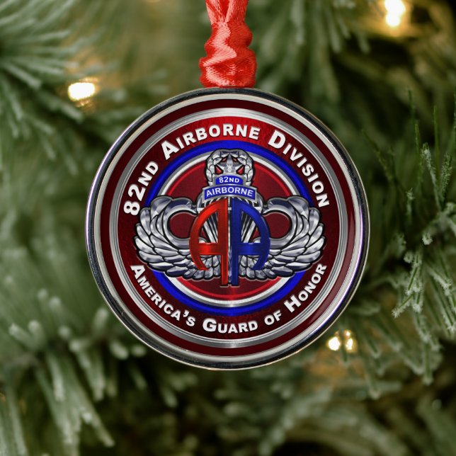 82nd Airborne Division  Metal Ornament (Tree)