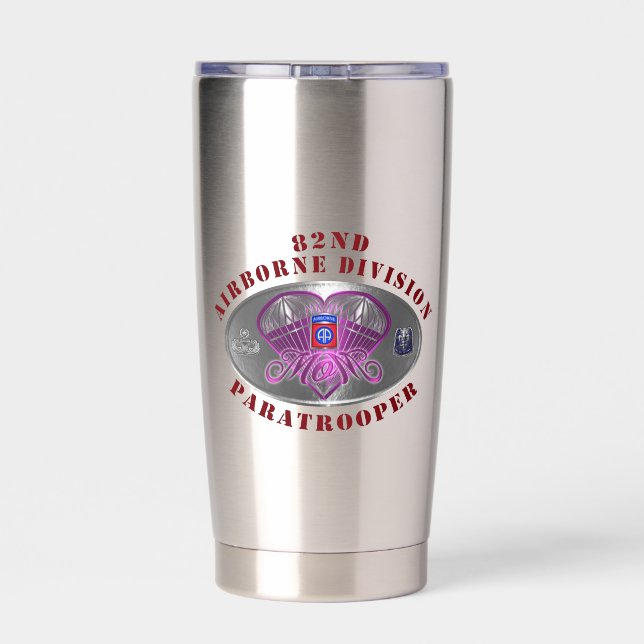 82nd Airborne Division MOM Insulated Tumbler (Back)