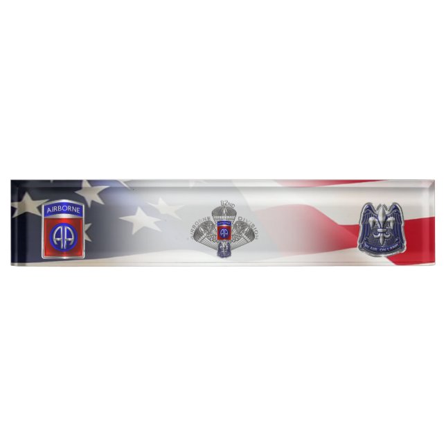 82nd Airborne Division  Nameplate (Front)