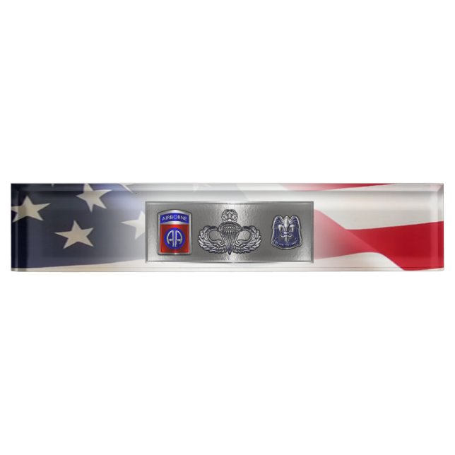82nd Airborne Division  Nameplate (Front)